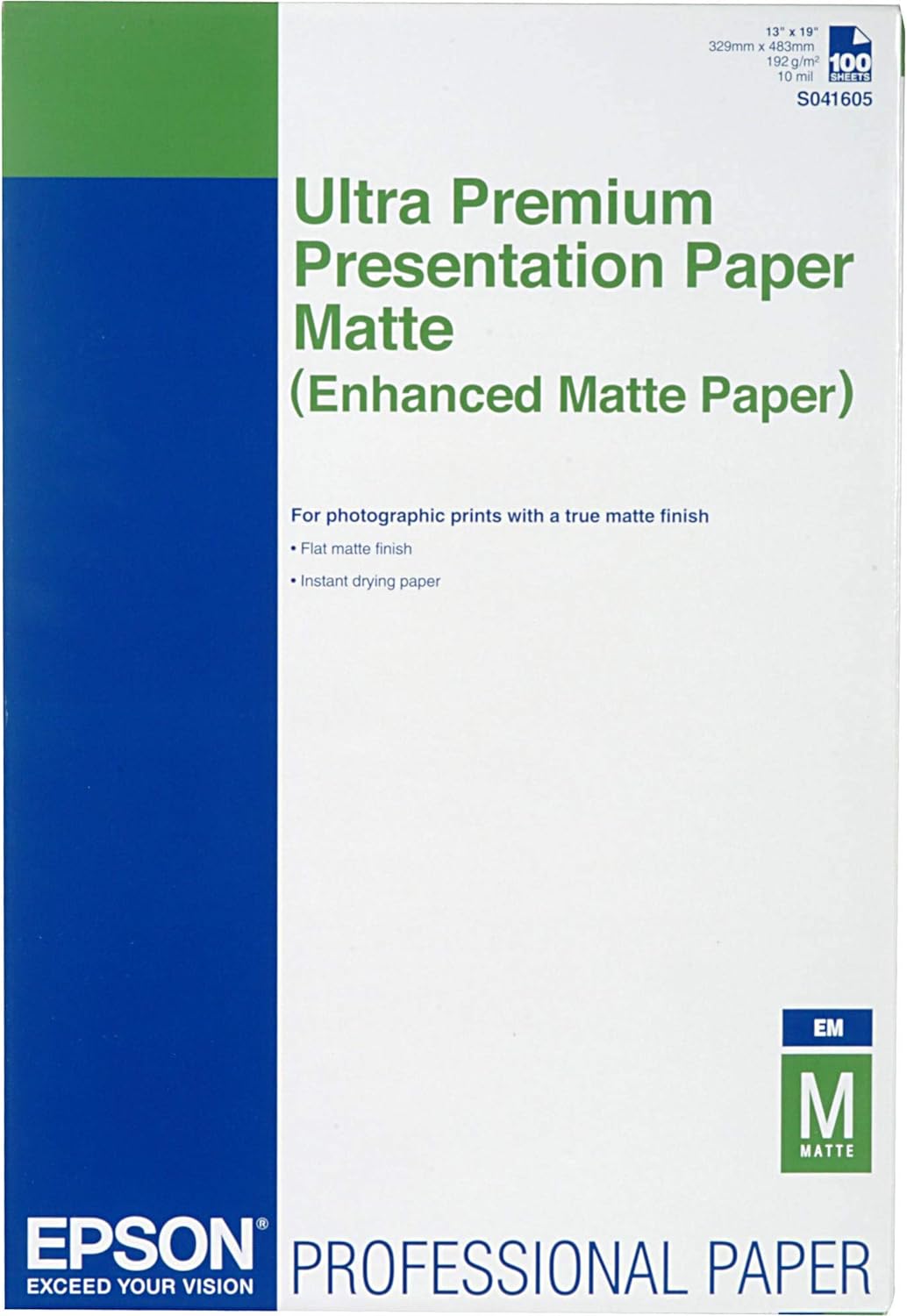 Epson Enhanced Matte Paper - A3+, 192g/m² - 100 sheets