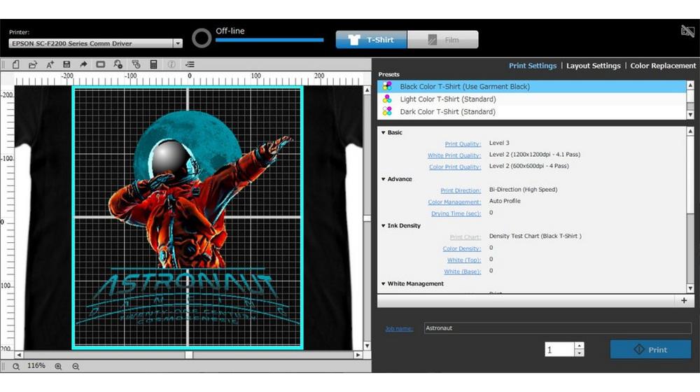 SureColor SC-F2200 (C11CK80301A0) DTG/DTF პრინტერი