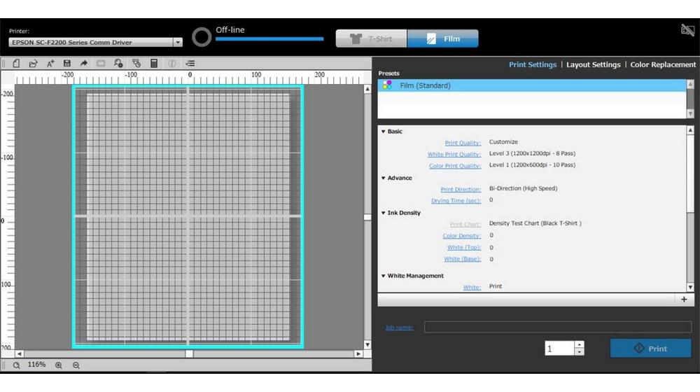 SureColor SC-F2200 (C11CK80301A0) DTG/DTF პრინტერი