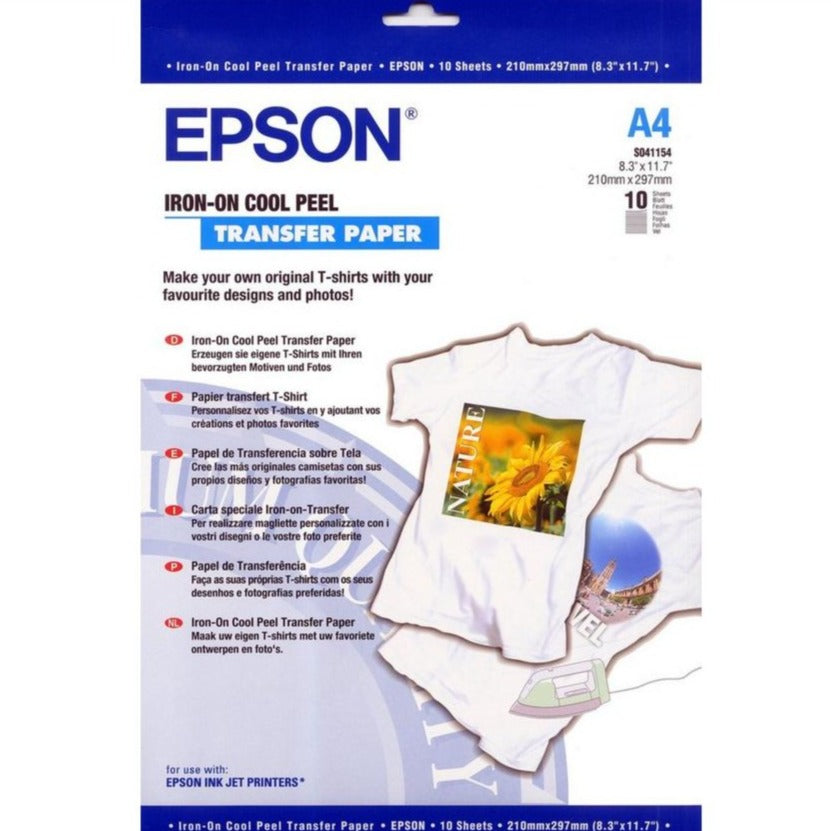 Epson Iron-on-Transfer Paper - A4 - 10 Sheets