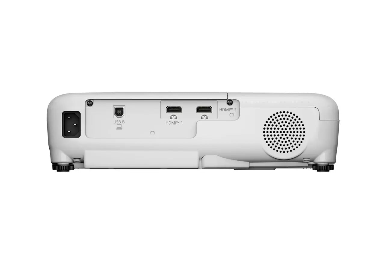 EB-W53 WXGA lamp projector, 2x HDMI ports, 4,000 lumens, up to 375 inches large display