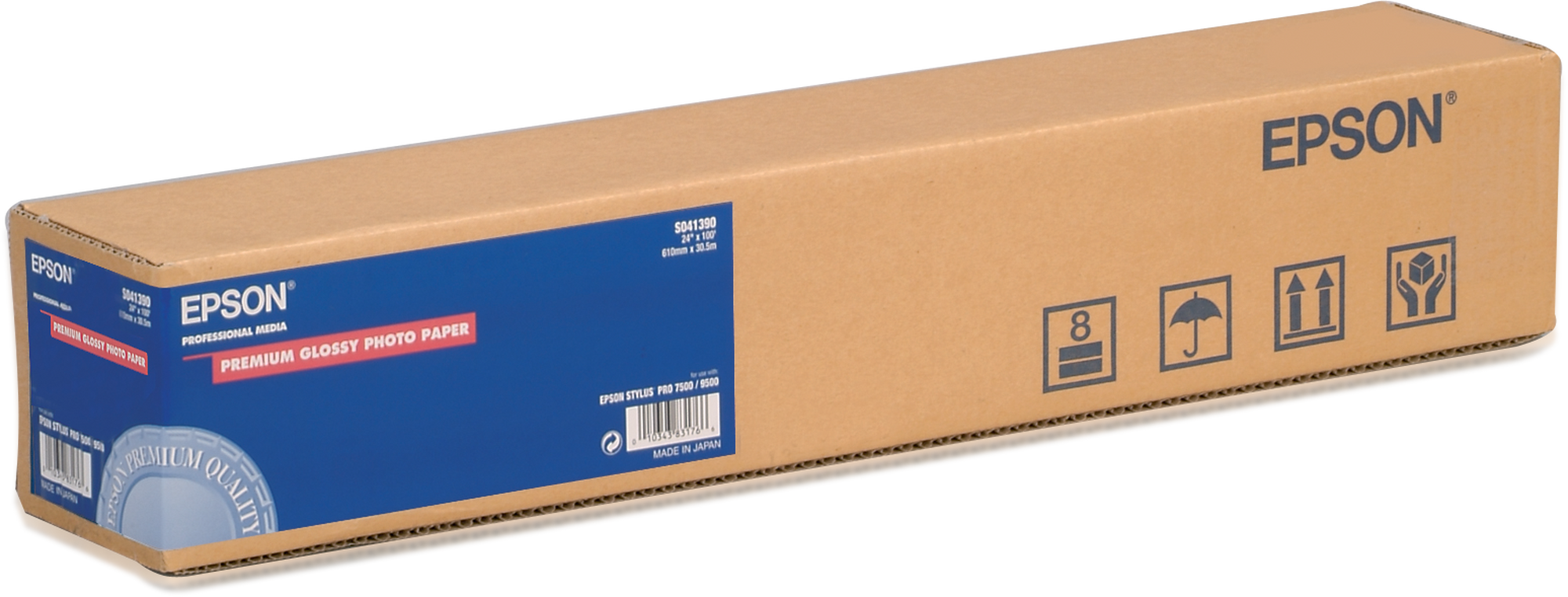 Epson Premium Semigloss Photo Paper Roll, 16" x 30,5m, 250g/m²