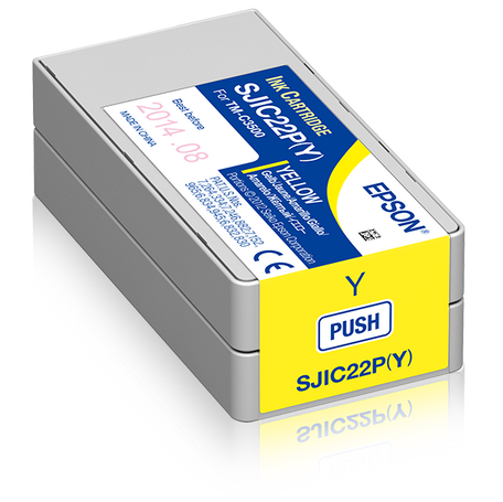 SJIC22P(Y): Ink cartridge for ColorWorks C3500 (Yellow)