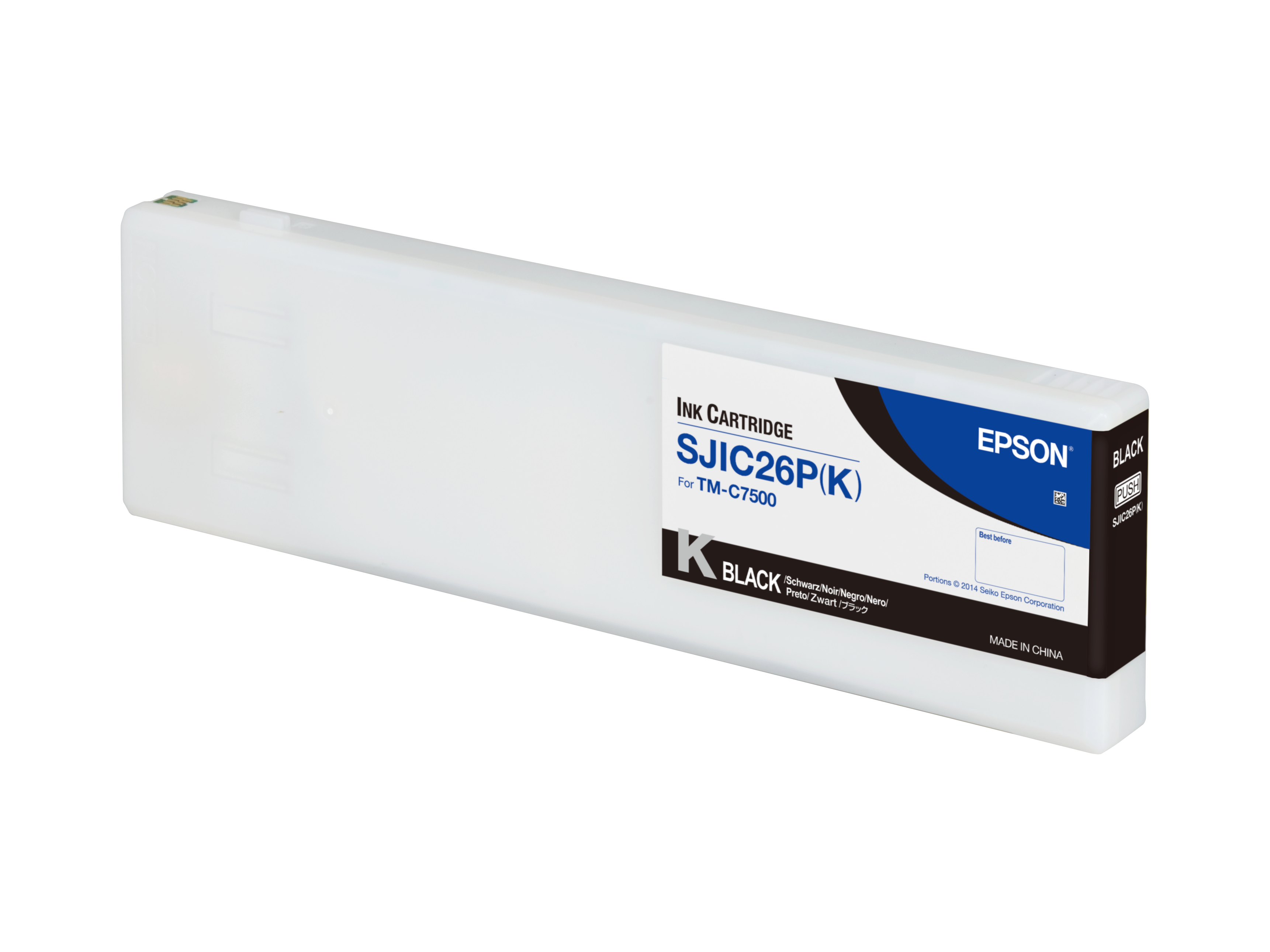 SJIC26P(K): Ink cartridge for ColorWorks C7500 (Black)