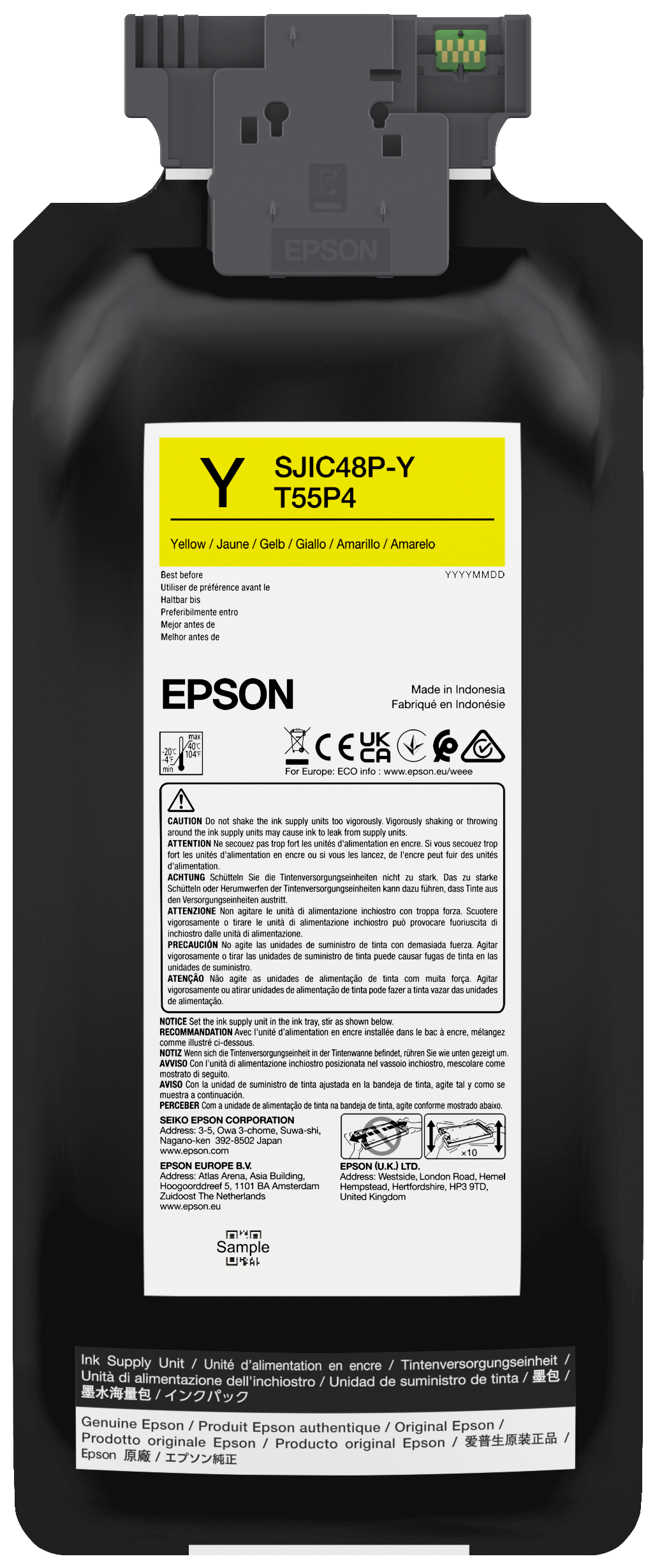 SJIC48P-Y ink cartridge for ColorWorks C8000e (Yellow)