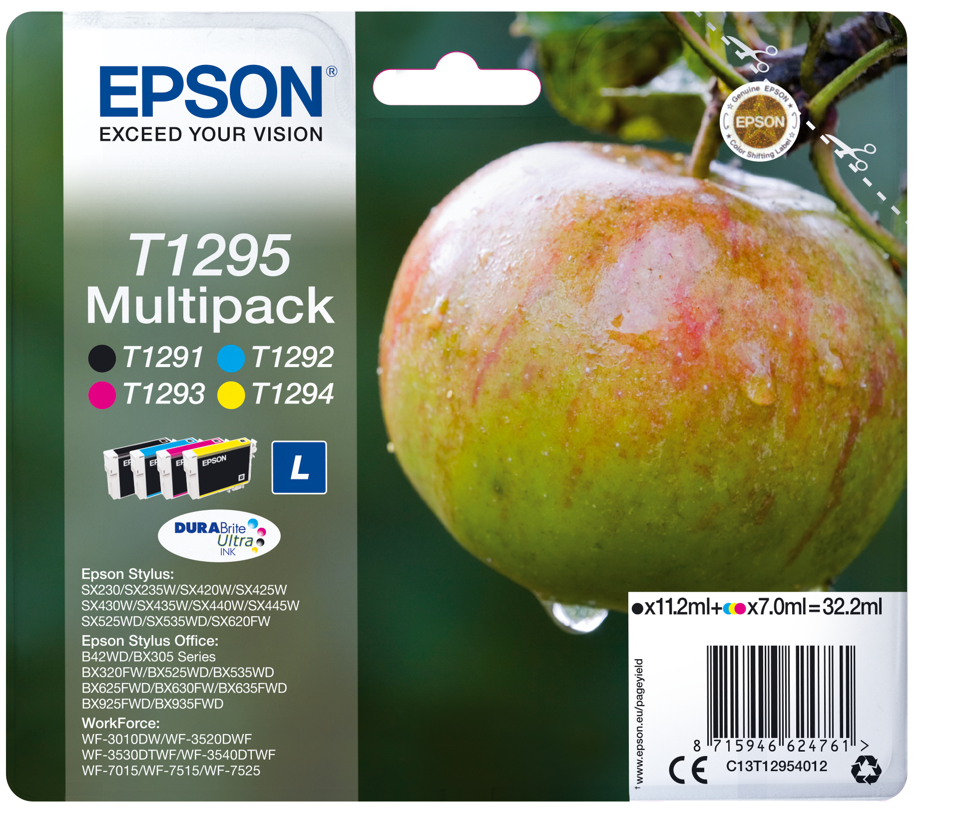 Multipack T1295 DURABrite Ultra 4-colours Ink