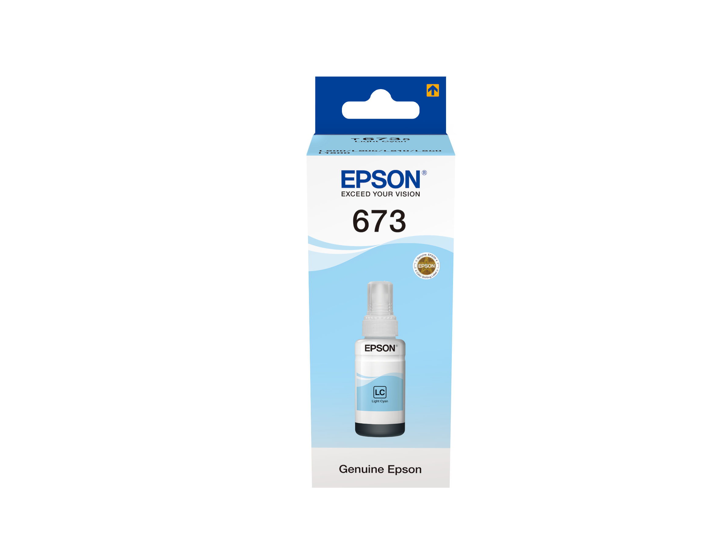 Ink T673 Light Cyan EcoTank Epson Genuine (C13T67354A)