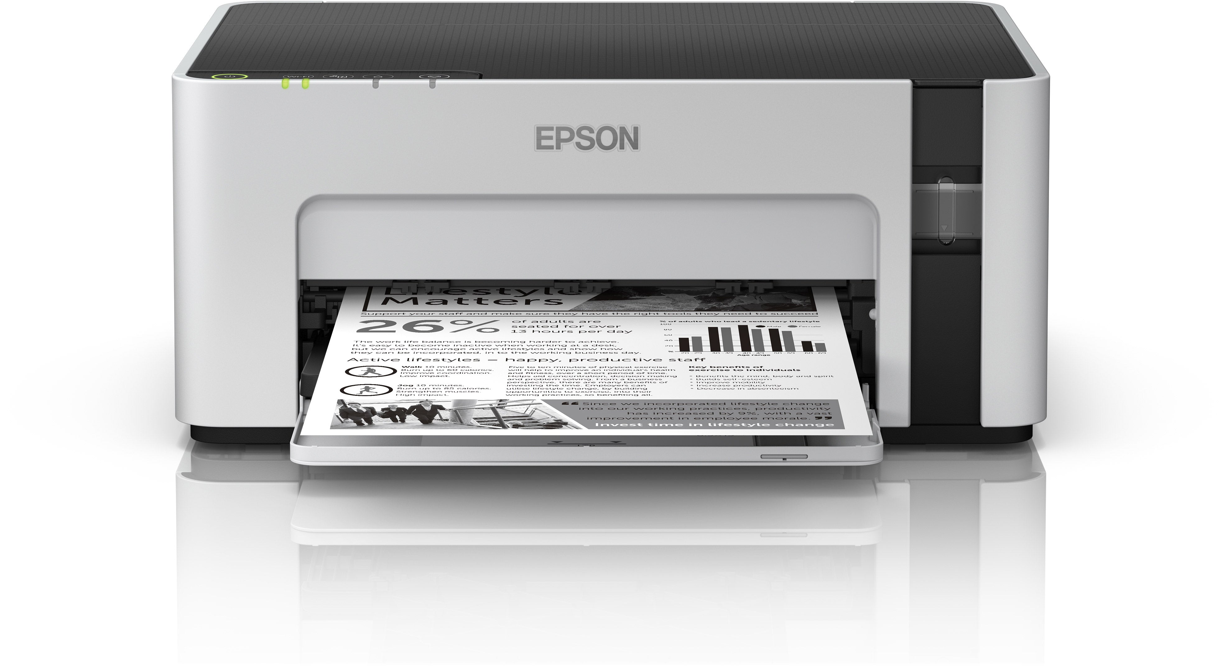 Epson EcoTank M1120 (C11CG96405) შავთეთრი პრინტერი