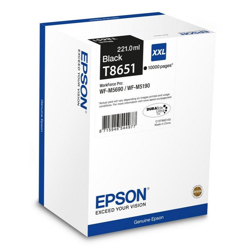 Ink Cartridge T8651 XXL Black 10K (C13T865140)