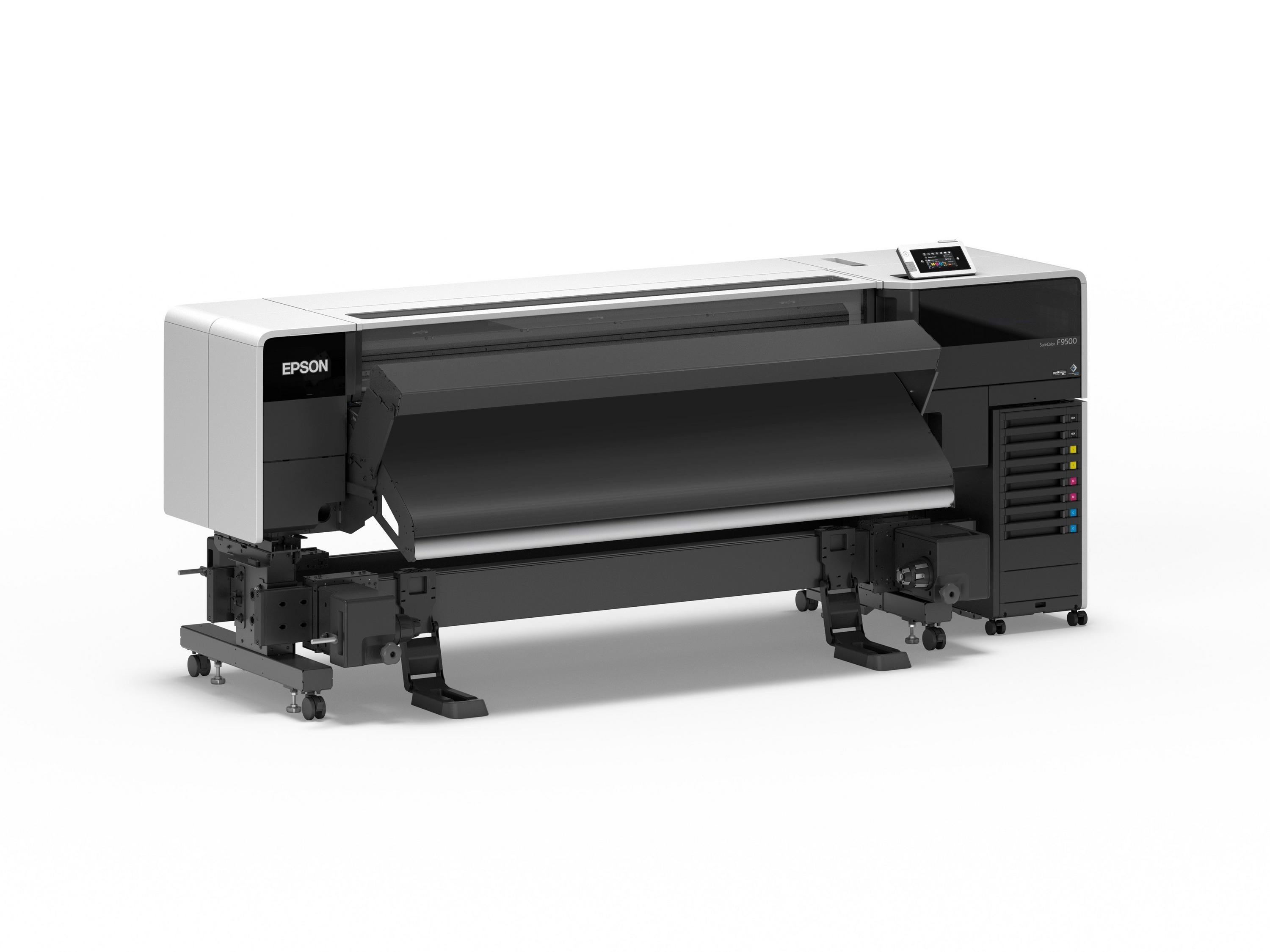 Epson SC-F9500H dye-sublimation printer with sleek design and advanced features.