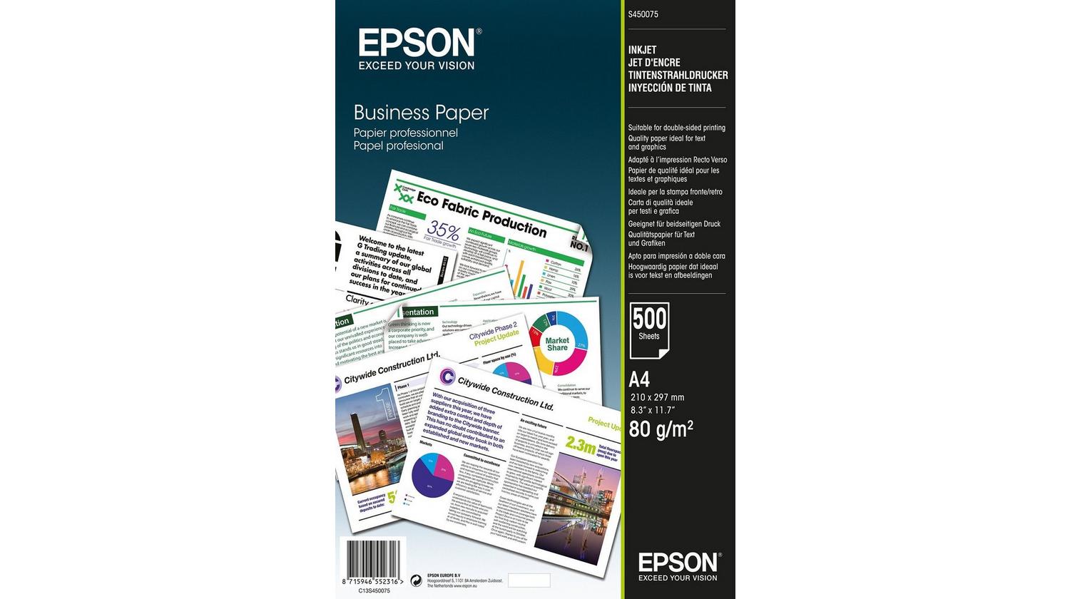 Epson Business Paper 80gsm 500 sheets