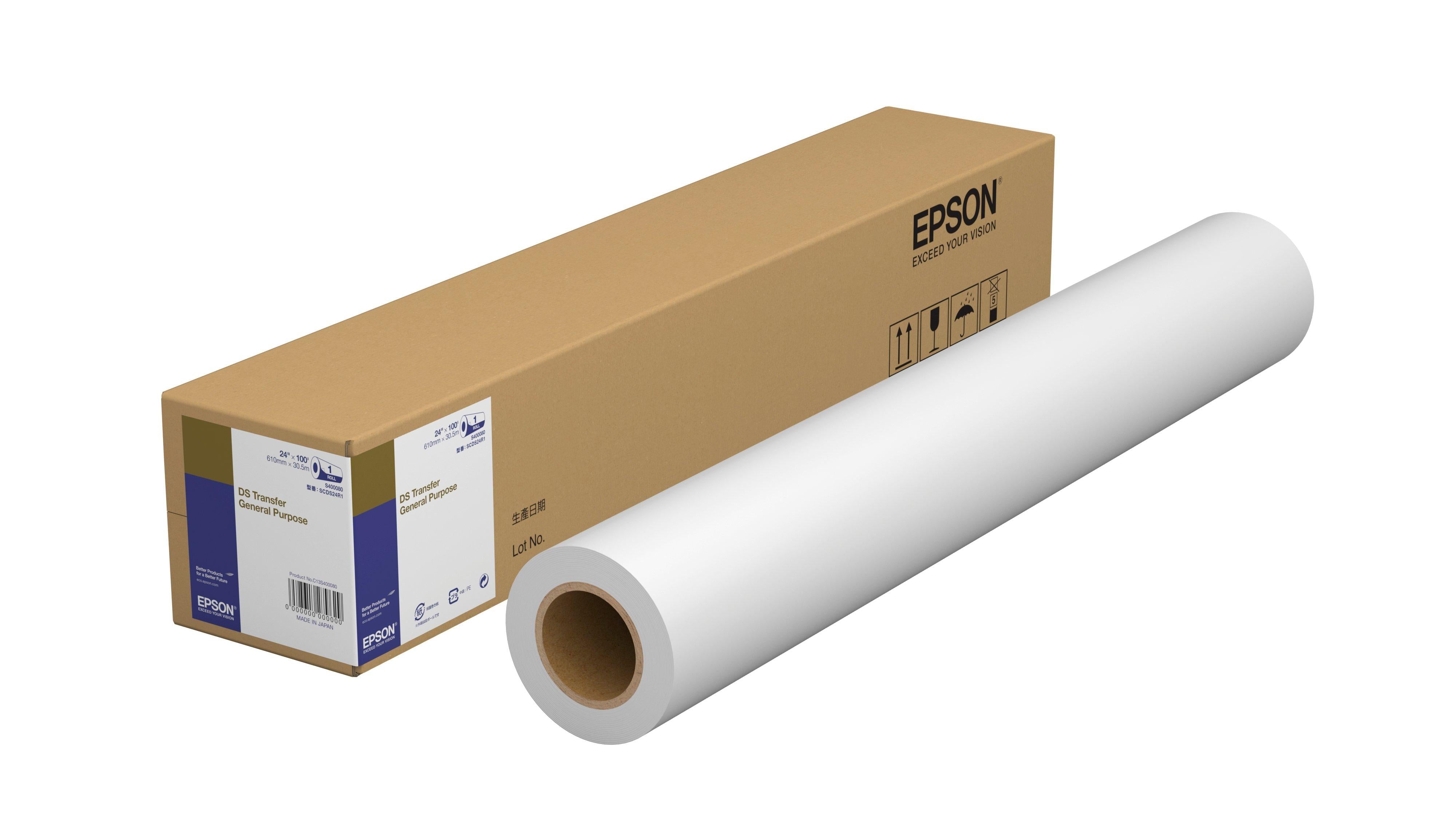 Epson DS Transfer General Purpose 610mm x 30.5m, 87g/m² სუბლიმაციური ქაღალდი