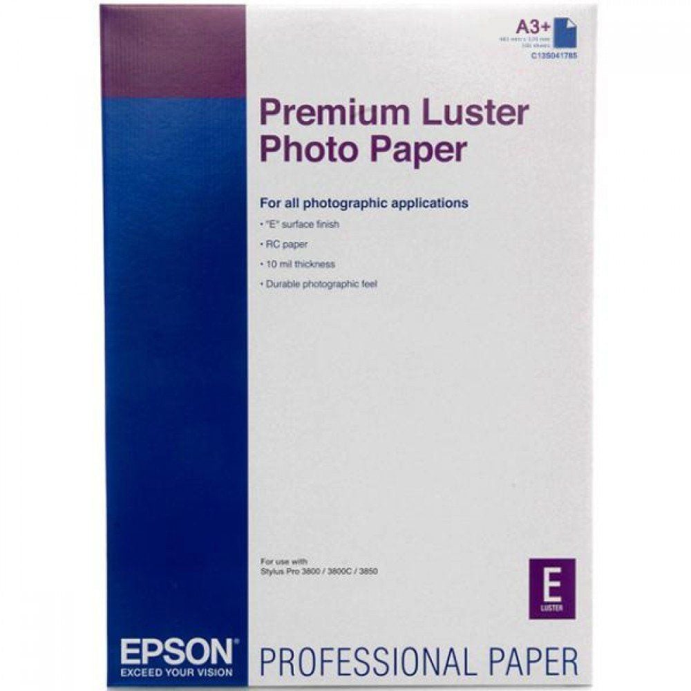 Epson Premium Luster Photo Paper - A3+, 250g/m² - 100 sheet