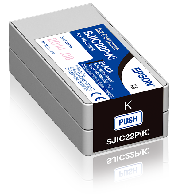 SJIC22P(K): Ink cartridge for ColorWorks C3500 (Black)