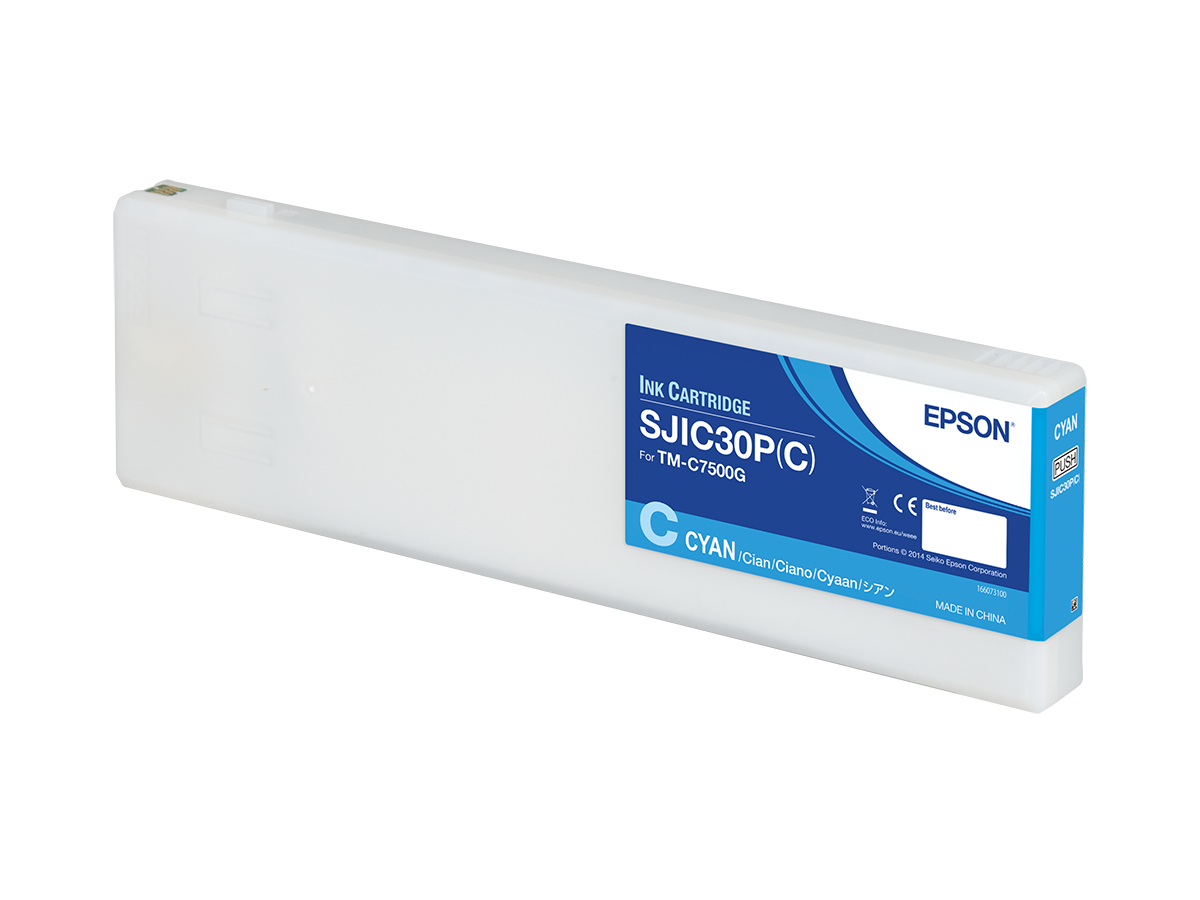 SJIC30P(C): Ink cartridge for ColorWorks C7500G (Cyan)