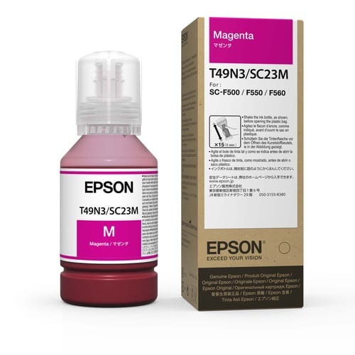 Epson genuine pink dye sublimation ink 140ml bottle for SC-F500 / F550 / F560 / F100 / F160